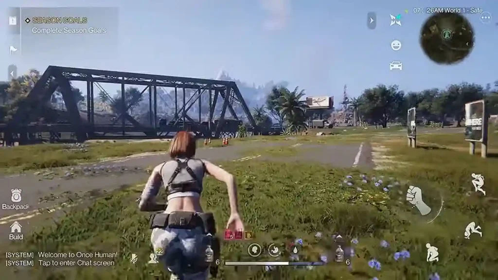 Once Human beginner combat against infected enemy