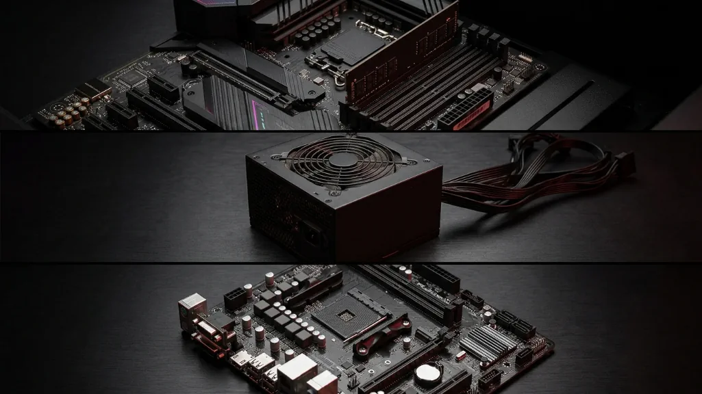 three warning signs in budget prebuilts: single RAM stick installation, unbranded power supply, and entry-level motherboard chipset