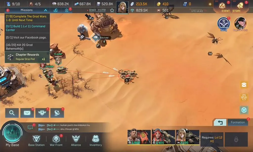 Real-time fleet combat gameplay in Project Entropy RTS